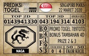 Prediksi Singapore Pools Hari ini 22 Mar 2020