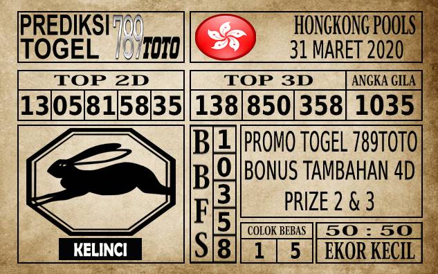 Prediksi Hongkong Pools Hari Ini 31 Mar 2020