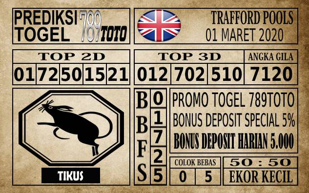 Prediksi Trafford Pools Hari Ini 01 Mar 2020