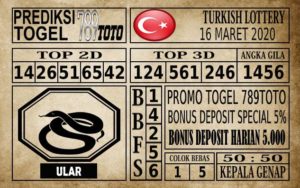 Prediksi Turkish Lottery Hari Ini 16 Mar 2020