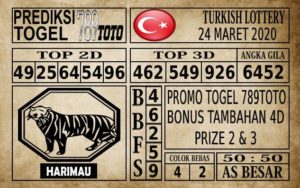 Prediksi Turkish Lottery Hari Ini 24 Mar 2020
