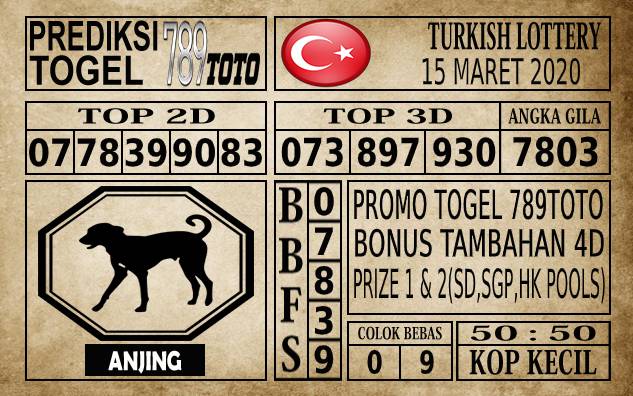 Prediksi Turkish Lottery Hari Ini 15 Mar 2020