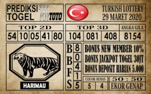 Prediksi Turkish Lottery 29 Maret 2020