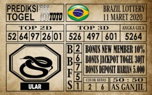 Prediksi Brazil Lottery Hari Ini 11 Mar 2020