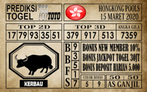 Prediksi hongkong pools 15 Maret 2020