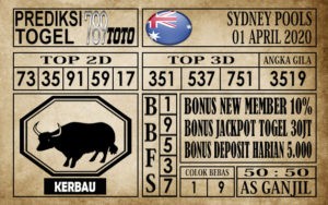 Prediksi Sydney pools 01 Maret 2020