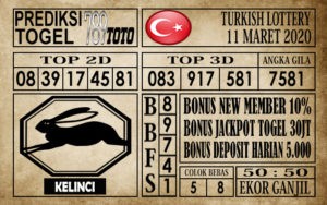 Prediksi Turkish Lottery Hari Ini 11 Mar 2020