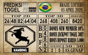 Prediksi Brazil lottery 05 april 2020