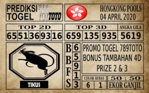Prediksi Hongkong Pools Hari Ini 04 Apr 2020
