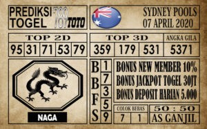 Prediksi Sydney pools 07 April 2020