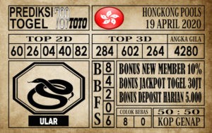 Prediksi Hongkong Pools 19 April 2020
