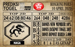 Prediksi Hongkong Pools 10 April 2020