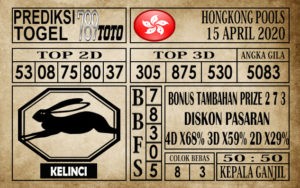Prediksi Hongkong pools 15 April 2020