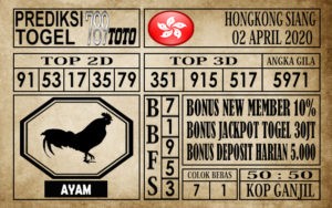 Prediksi Hongkong siang 02 April 2020