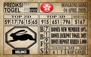 Prediksi Hongkong siang 04 April 2020