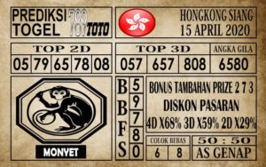 Prediksi Hongkong Siang Hari Ini