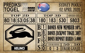 Prediksi Sydney pools 02 Appril 2020