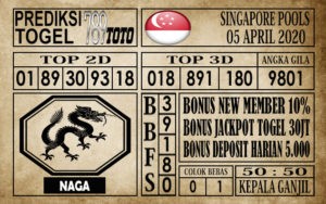 Prediksi singapore pools 05 April 2020