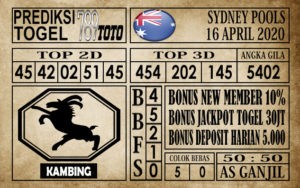 ssa Prediksi Sydney Pols Hari ini 16 Apr 2020
