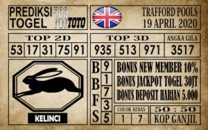 Prediksi Trafford Pools 19 April 2020
