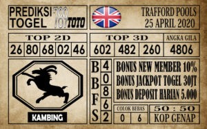 Prediksi Trafford Pools 25 April 2020