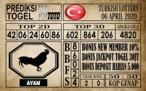 prediksi Turkish Lottery 06 April 2020