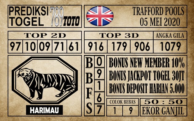 Prediksi Trafford Pools 05 Mei 2020