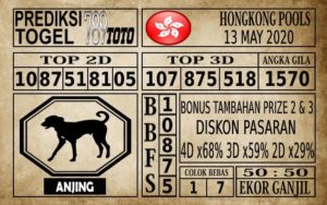 Prediksi Hongkong Pools Hari Ini 13 Mei 2020
