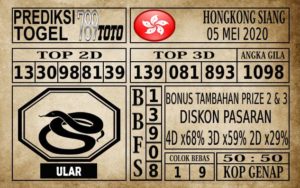 Prediksi Hongkong Siang Hari Ini 05 Mei 2020