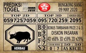 Prediksi Hongkong Siang Hari Ini 09 Mei 2020