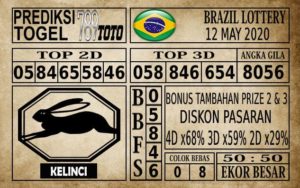 Prediksi Brazil Lottery Hari Ini 12 Mei 2020