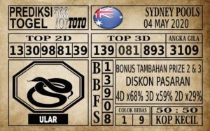 Prediksi Sydney Pools Hari Ini 04 Mei 2020 Prediksi Sydney Pools Hari Ini 04 Mei 2020
