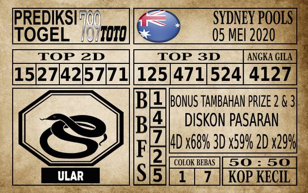 Prediksi Sydney Pools Hari Ini 05 Mei 2020