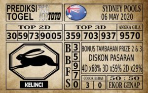 Prediksi Sydney Pools Hari Ini 06 Mei 2020 Prediksi Sydney Pools Hari Ini 06 Mei 2020