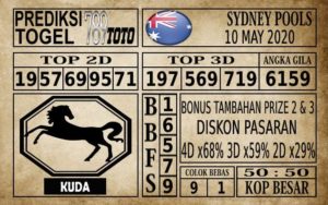 Prediksi Sydney Pools Hari Ini 10 Mei 2020 Prediksi Sydney Pools Hari Ini 10 Mei 2020