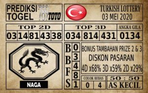 Prediksi Turkish Lottery Hari Ini 03 Mei 2020 Prediksi Turkish Lottery Hari Ini 03 Mei 2020