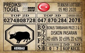 Prediksi Turkish Lottery Hari Ini 05 Mei 2020