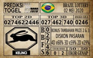 Prediksi Brazil Lottery Hari Ini 02 Mei 2020
