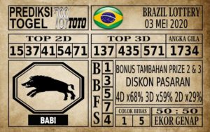 Prediksi Brazil Lottery Hari Ini 03 Mei 2020