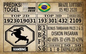 Prediksi Brazil Lottery Hari Ini 05 Mei 2020