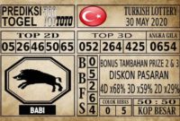 Prediksi Turkish Lottery Hari Ini 30 Mei 2020
