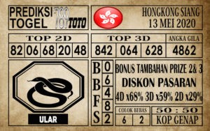Prediksi Hongkong siang 13 Mei 2020