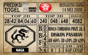 Prediksi Hongkong siang 14 Mei 2020