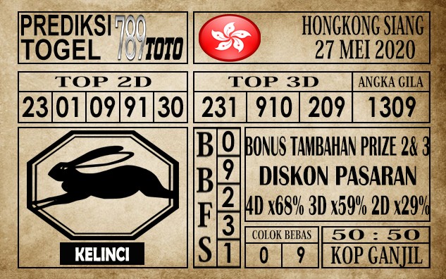 Prediksi Hongkong siang 27 Mei 2020
