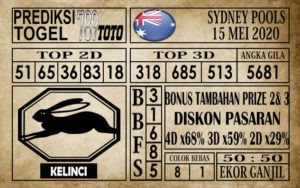Prediksi Sydney Pools 15 Mei 2020