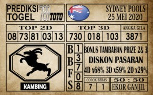 Prediksi Sydney Pools 25 Mei 2020