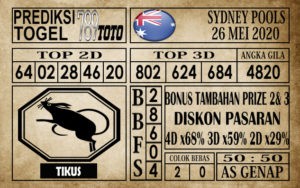 Prediksi Sydney Pools 26 Mei 2020
