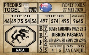 Prediksi Sydney Pools 27 Mei 2020