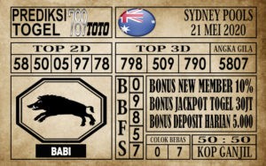 Predisksi Sydney Pools 21 Mei 2020