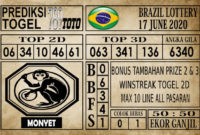 Prediksi Brazil Lottery Hari Ini 17 Juni 2020